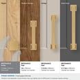 thumbnail image 4 of Amerock Lintel 1-1/4 inch (32mm) Length Champagne Bronze Cabinet Knob, 4 of 7