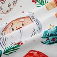 thumbnail image 4 of Erosebridal Kawaii Santa Claus Shower Curtain 72Wx78L,Merry Christmas Bath Curtain,Red Green, 4 of 6