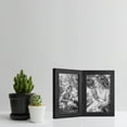 thumbnail image 4 of (3 pack) Mainstays 4x6 2-Opening Hinged Folding Tabletop Picture Frame, Black, 4 of 9