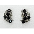 thumbnail image 4 of Faship Black Crystal Clip On Earrings, 4 of 4