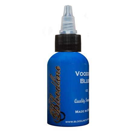 Bloodline Tattoo Ink Voodoo Blue - Professional Tattooing Pigment - 1 oz (30 ml)
