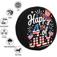thumbnail image 5 of American Flag Spare Tire Covers July 4th Weatherproof Wheel Protectors USA Independence Day Patriotic Wheel Covers Universal Fit for Trailer Rv SUV Truck Travel Trailers Camper, 5 of 10