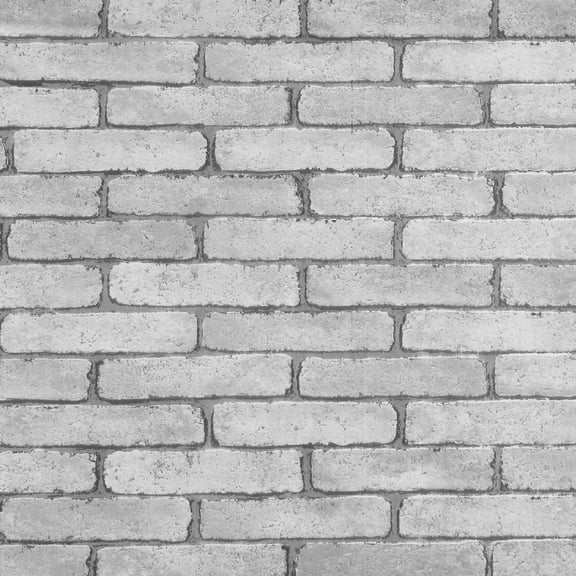 Dundee Deco Peel and Stick Self Adhesive Wallpaper - Distressed Marble Dark Grey Bricks, 18 ft x 21 in
