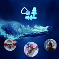 thumbnail image 5 of 6 juegos de tapones para los oídos de natación de silicona a prueba de agua y clip para la nariz para adultos y niños Sailing Electrónica, 5 of 5