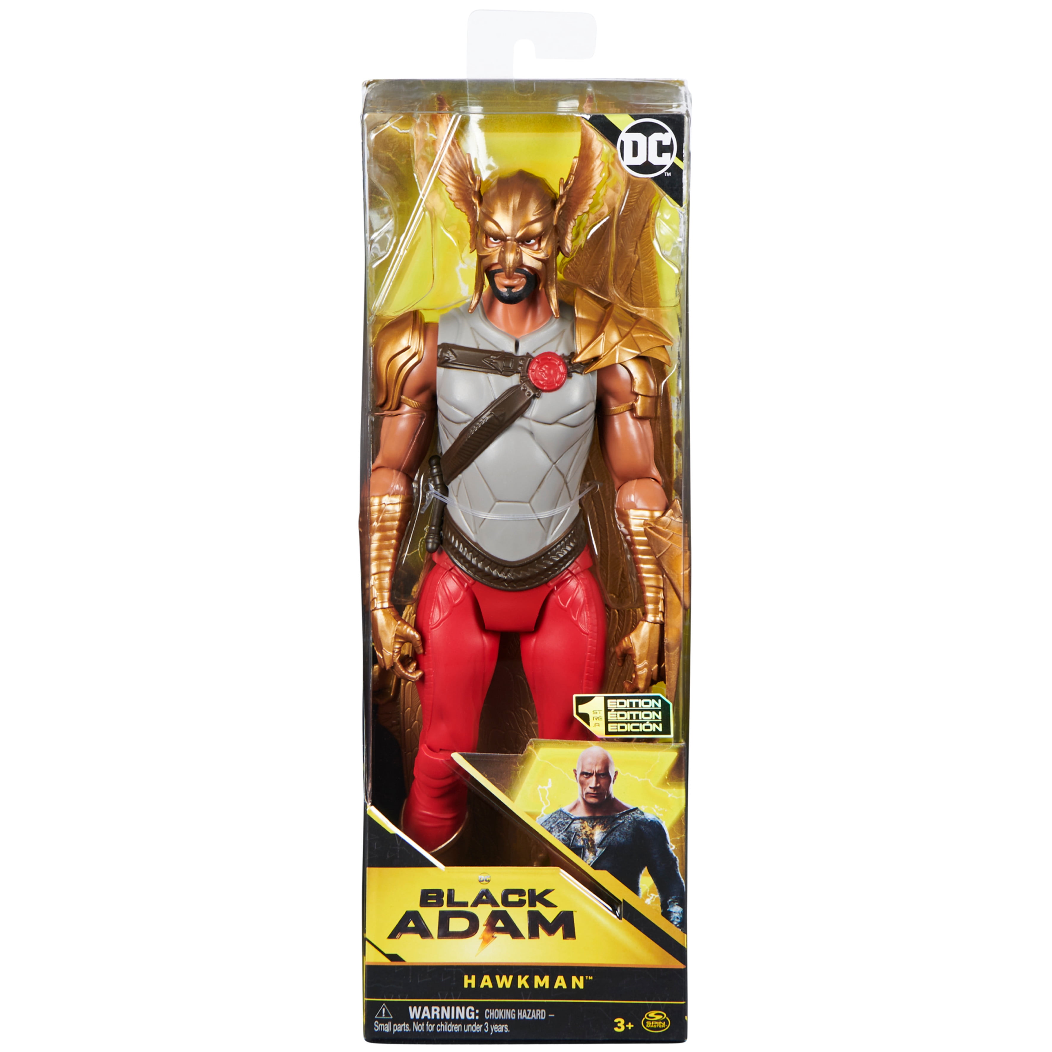 DC Comics, Power Punch Black Adam 12-inch Action Figure, 20+ Phrases and  Sounds, Lights Up with 2 Accessories, Black Adam Movie Collectible Kids  Toys