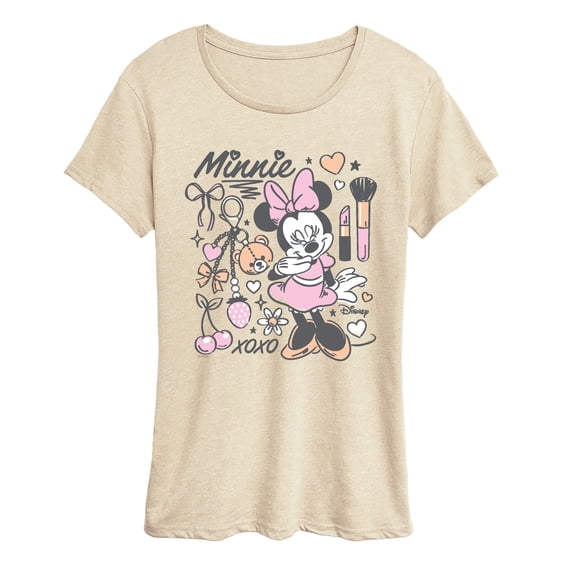 Disney - Minnie Girly Grid - Women's Short Sleeve Graphic T-Shirt