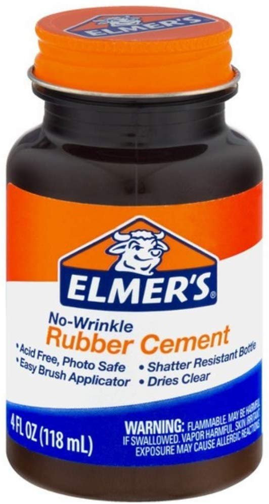 Elmer's Rubber Cement Adhesive, 4 oz, Pack of 3 E904