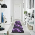thumbnail image 4 of Bed Long Carpet Bed Rug 72x23.5In Indoor Non-Slip Durable Carpet Floor Mat Runner Rug Bedroom Hallway Carpet Machine Washable Purple River Pattern, 4 of 8