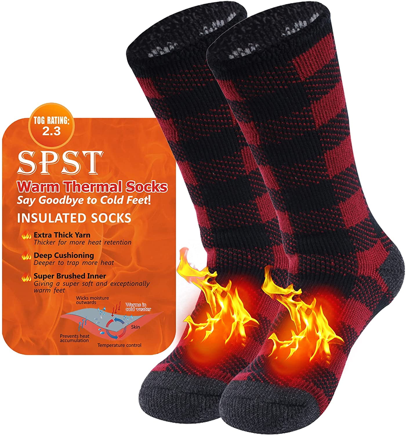 Warm Thermal Socks, FFIY Men Women 