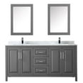 thumbnail image 2 of Wyndham Collection Daria 72" Cabinets Wood Double Bathroom Vanity in Gray/Chrome, 2 of 3