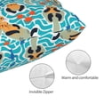thumbnail image 3 of Yiaed Lovely Sea Otters Print Brushed Microfiber Envelope Pillowcases, Standard,Envelope Closure Pillow Cases(No pillow core)-14"x20", 3 of 6