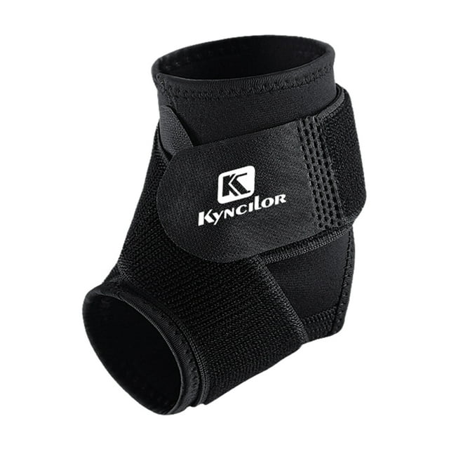 Support de Cheville Sport Élastique Haute Protection Équipement Sportif Sécurité Course Basket-Ball Attelle de Cheville Noir&m
