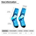 thumbnail image 2 of Silaia Bluey Print Adult Socks, Athletic Socks, Mens and Womens Crew Cushion Socks,Work Athletic Running Socks,Casual Breathable Socks, 2 of 6