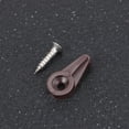 thumbnail image 3 of OFFIGAM 30Pcs Brown Plastic Mirror Clips Glass Fixing Clips Secure Wardrobe Cabinet and Bookcase, 3 of 4