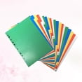 thumbnail image 2 of EeaseCA 40PCS A4 Colorful Index Page Classified Lables Plastic Tab Dividers (Color Printed Number), 2 of 6