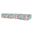 thumbnail image 1 of Floral Print Canvas Roll Up Makeup Pencil Curtain Bag Wrap Curtain Pen Storage Pouch, 1 of 4