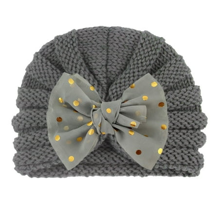 

TANGNADE baby essentials Newborn Infant Baby Kids Boys Girls Beanie Bowknot Elastics Turban Hat Cap