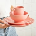 thumbnail image 4 of LOVECASA, Series Sweet, 16-Piece Porcelain Dinnerware Set, Pink Dinner Set, Service for 4, 4 of 8