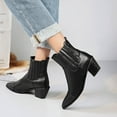 thumbnail image 2 of jsaierl Plus Size Ladies Autumn And Winter Boots Pointed Toe Thick High-heeled Boots, 2 of 9