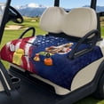 thumbnail image 3 of Whosucclay American Eagle Club Car Seat Covers, 51.18 x 30.3 inches 4 Storage Pockets Heavy Duty Golf Cart Seat Towel with Easy to Install and Remove, 3 of 9