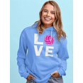 thumbnail image 2 of Tstars Womens Volleyball Hoodie - Love Volleyball Sweatshirt - Gift for Volleyball Lovers - Indoor & Beach Game Fan Apparel - Sport Enthusiast Birthday or Christmas Present, 2 of 6