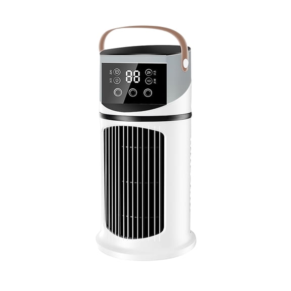 Portable Evaporative Cooler - USB Rechargeable Personal Cooling Fan with 8H Timer, 7 Modes Quiet Desk AC for Windowless Room