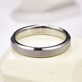 thumbnail image 4 of 4mm Tungsten Carbide Wedding Band Rings Sandblasted Finish for Unisex Comfort Fit Size 5 to 12, 4 of 5