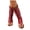 A Wine, variant on Women's Faux Leather Flip Flop Slip On Western Slouchy Mid Calf Tong Sandals Lightweight Flat Open Toe Summer Boots Red Size 9