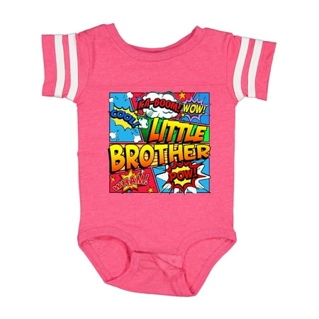 

Inktastic Little Brother Comic Book Gift Baby Boy Bodysuit