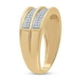 thumbnail image 4 of FB Jewels Yellow-tone Sterling Silver Mens Round Diamond Wedding Band Ring 1/5 Cttw Size 12, 4 of 4