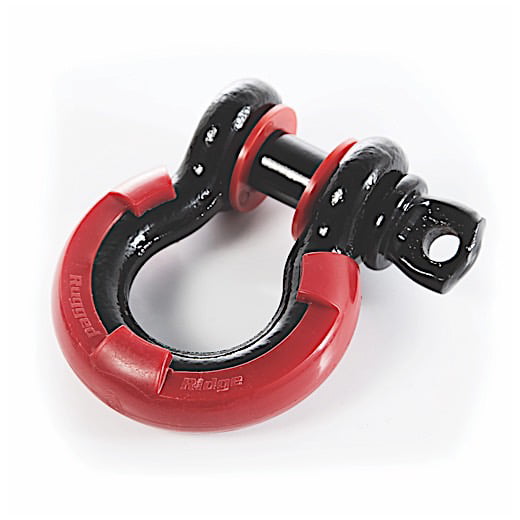 D-Shackle Isolator Kit Red Pair Fits 3/4 Inch D Rings for Jeep 11235.31