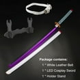 thumbnail image 5 of LED Light Demon Slayer Sword Cosplay 41 inches with Belt Holder Stand, 5 of 10
