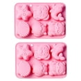 thumbnail image 1 of 6 formas de dibujos animados como búhos, delfines y conchas, moldes de silicona, moldes para tartas de chocolate con cubitos de hielo., 1 of 5