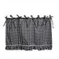 thumbnail image 2 of MInHoues Farmhouse Plaid Oven Skirt Curtain, 23.6x17.7 Inch Ruffled Gingham Decorative Appliance Cover, Handmade Kitchen Curtain for Oven, Dishwasher & Washing Machine, Hides Clutter(Grey), 2 of 8