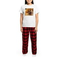 thumbnail image 4 of CafePress - Happy Pomeranian Women's Light Pajamas - Women's Short Sleeve Print T-Shirt and Pants Light Cotton Pajama Set, 4 of 7