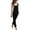 Black, variant on MSJUHEG Jumpsuits For Women One Piece Jumpsuits For Women Button Front Adjustable Strap Denim Dress Bodycon Overall Jean Rompers Jeans Womens Jumpsuit Black 2Xl