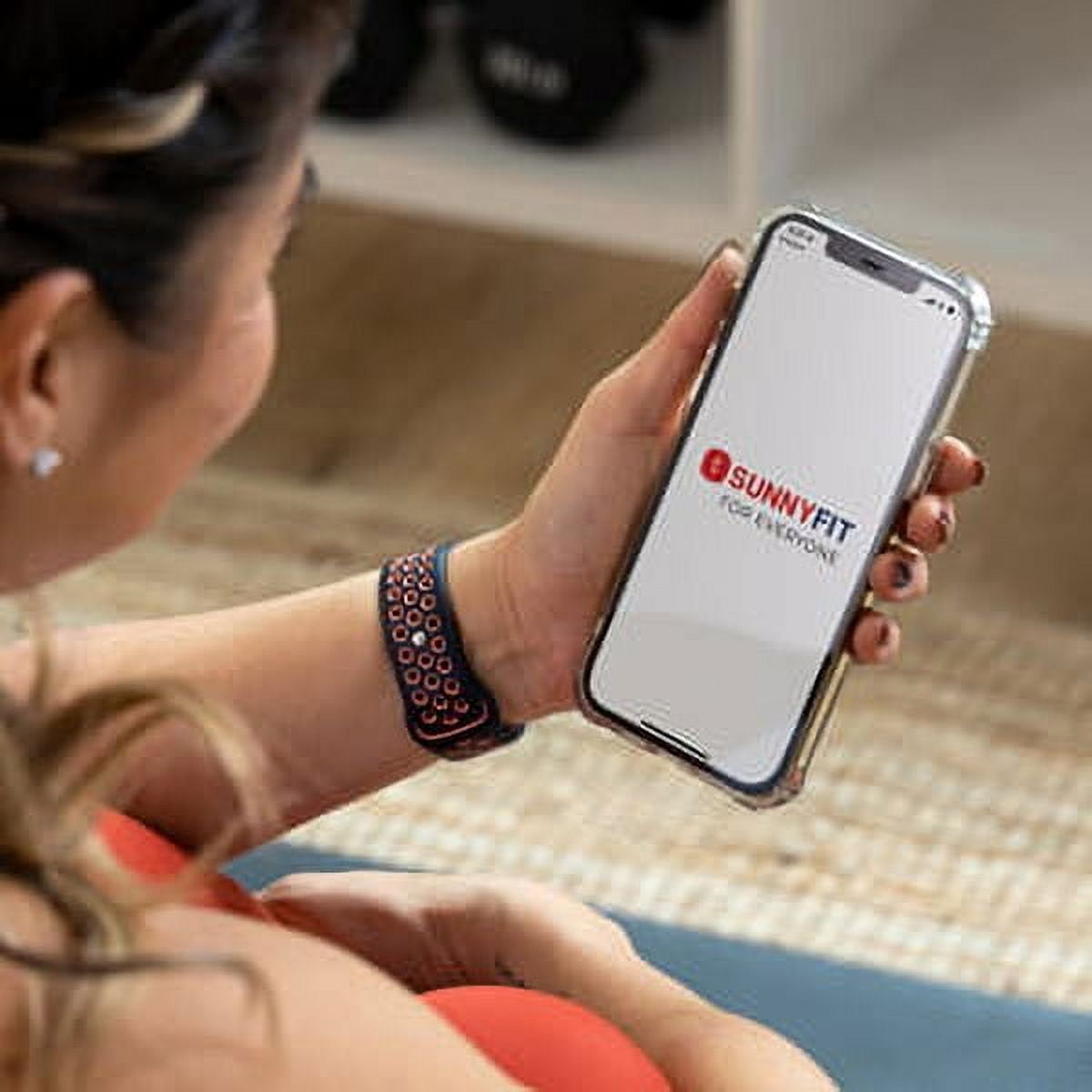 Sunny Health & Fitness Interactive Slim Folding Treadmill, Auto Incline & Free SunnyFit® App Membership– T722022