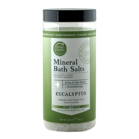 - Petal Fresh Mineral Bath Salts, Eucalyptus, 20 oz