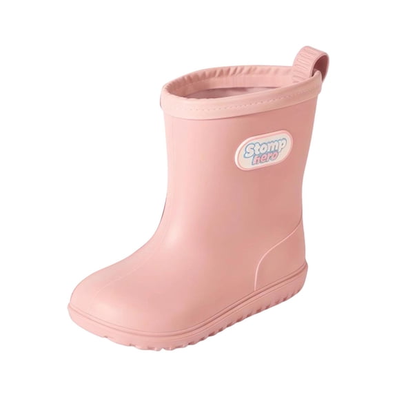 SUYIDA Waterproof Mid Calf Boots for Kids Lightweight Non Hiking Camping Wading Shoes Back to School Outdoor Footwear Boots