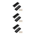 thumbnail image 1 of serony 2pieces Easy-to-install Door Drawer Handles Quick And Rust-resistant black 3Set, 1 of 6