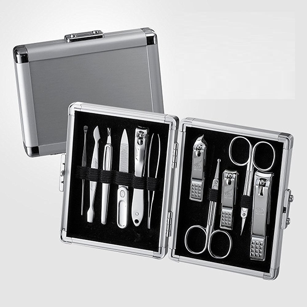 Korean Nail Clipper! World No. 1. Three Seven (777) Travel Manicure Grooming Kit Nail Clipper Set (11 PCs, TS-16000SVC), MADE IN KOREA, SINCE 1975.