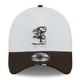 thumbnail image 2 of Men's New Era  White/Brown Cleveland Browns 2025 NFL Training Camp Throwback Logo 39THIRTY Flex Hat, 2 of 5