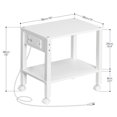 thumbnail image 2 of Soporte para impresora HOOBRO de 2 niveles con estación de carga blanca WT38UP, 2 of 9