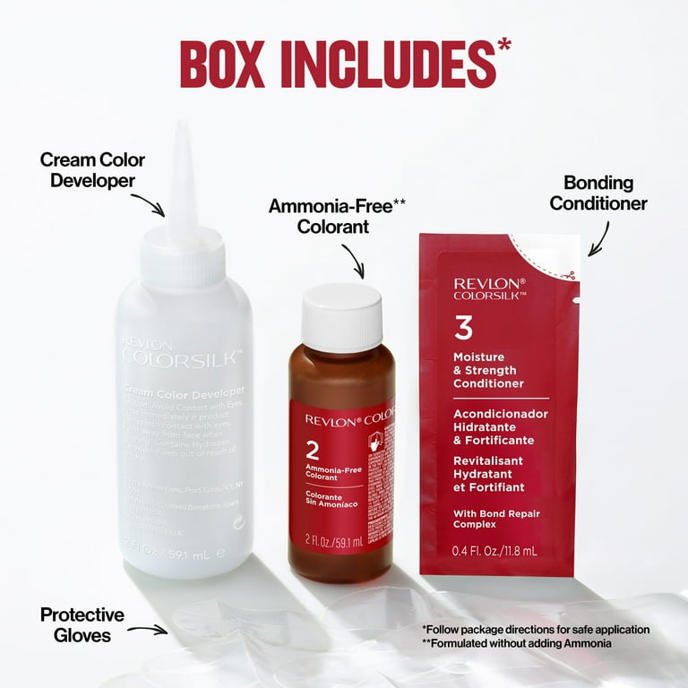 Revlon ColorSilk Permanent Hair Color, Bond Repair Complex