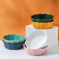 thumbnail image 5 of Creative Pet Ceramic Bowl Flower Cat Bowl Large Dog Bowl Anti-Overturning Pet Bowl - yellow, 5 of 5