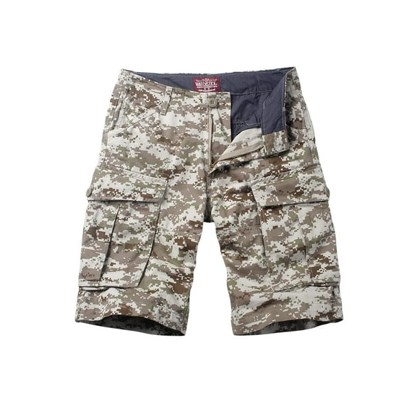 Bermudas Cargo Match Hombre Camo 3204 Camuflaje Marrón Claro Talla 44
