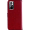 thumbnail image 7 of Case for Xiaomi Redmi Note 11 Pro with Credit Cards Pocket, Glitter Bling Diamond PU Leather Wallet Phone Case Flip Cover for Xiaomi Redmi Note 11 Pro      Red, 7 of 7