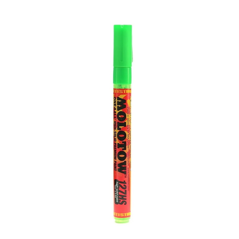 Molotow One4All Acrylic Paint Marker 127HS 2mm Fine Tip Neon Green  Fluorescent