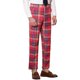 thumbnail image 5 of Pantalones de trabajo INSPIRE CHIC para hombres, formales de negocios, de cuadros, pantalones de prom, 30 rojo, 5 of 7