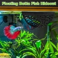 thumbnail image 2 of Uxcell Escondite Flotante en Forma de Corazón para Acuario 2-Pack, Hamaca para Peces Betta, Juego para Decoraciones de Acuario, Tamaño S, Negro, 2 of 6